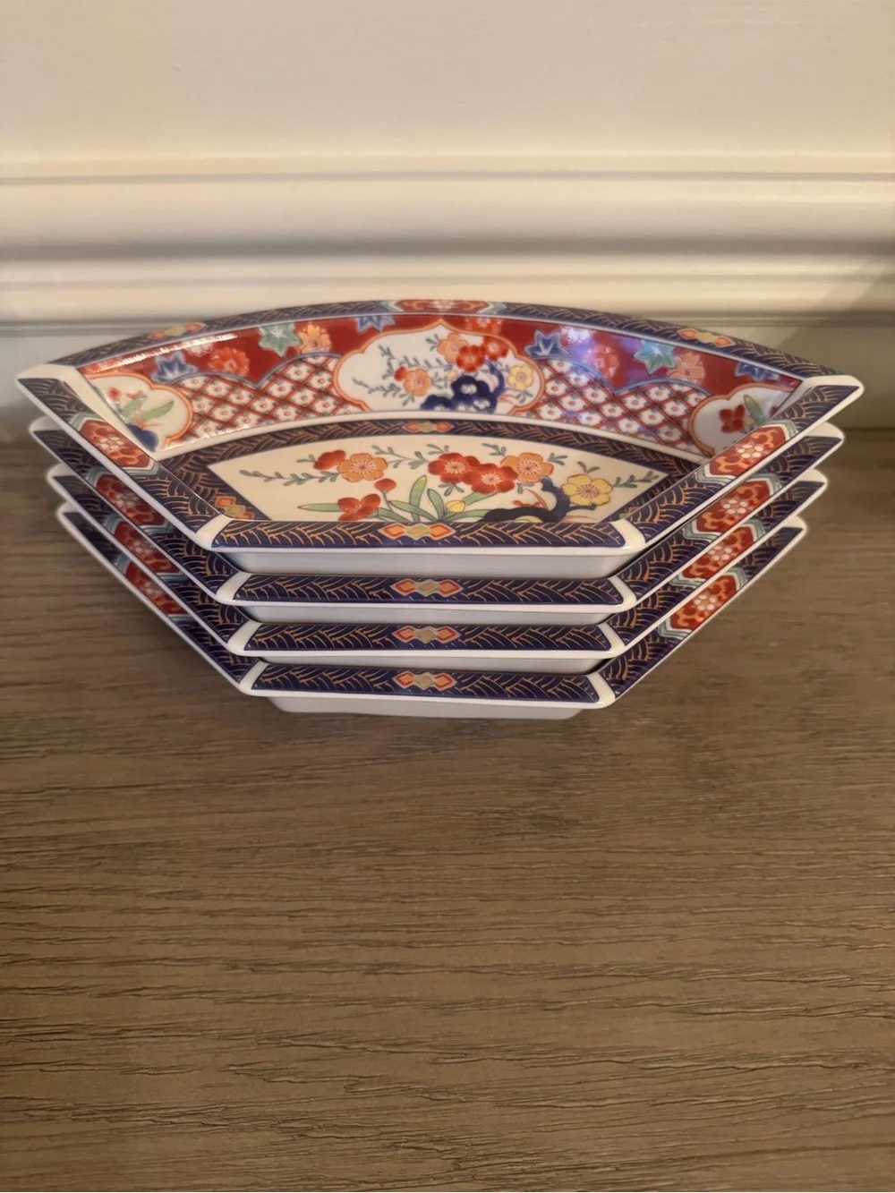 Vintage Japanese Imari Style Porcelain 6-Piece serving set